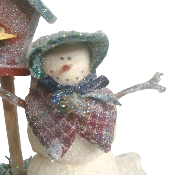 Collectable Creations Mini Snow Scenes- Sparkle Birdhouse Friend Christmas Decor - Picture 10 of 15